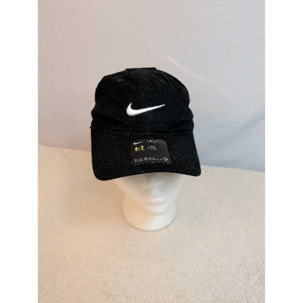 Nike Just Do It Black Swoosh Baseball Cap 4-7 NWTβ Adjustable Military Style